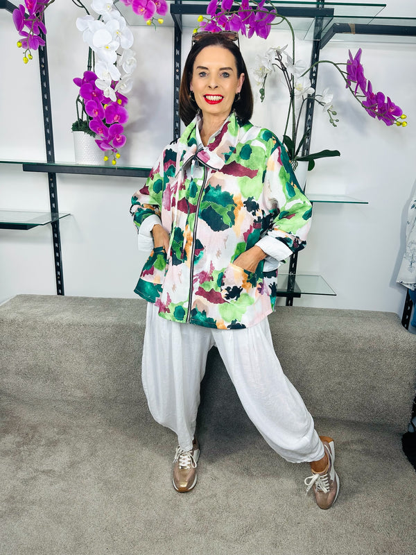 Leo Jacket in multi sage