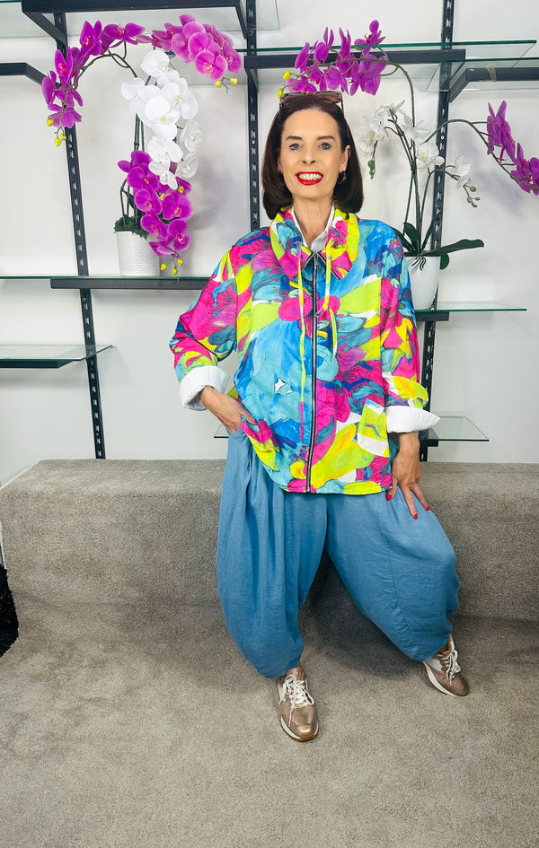 Leo Jacket in multi lime