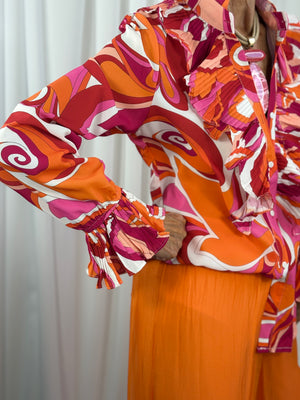 Sylvia shirt in orange - Bond Street Store