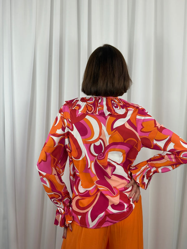 Sylvia shirt in orange - Bond Street Store