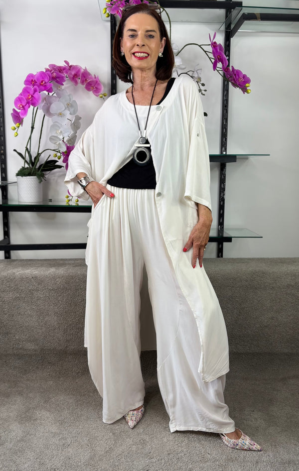 Jude Co-ord Suit in Cream