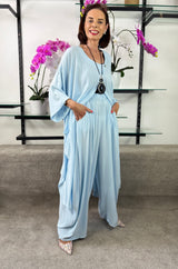 Jude Co-ord Suit in sky blue