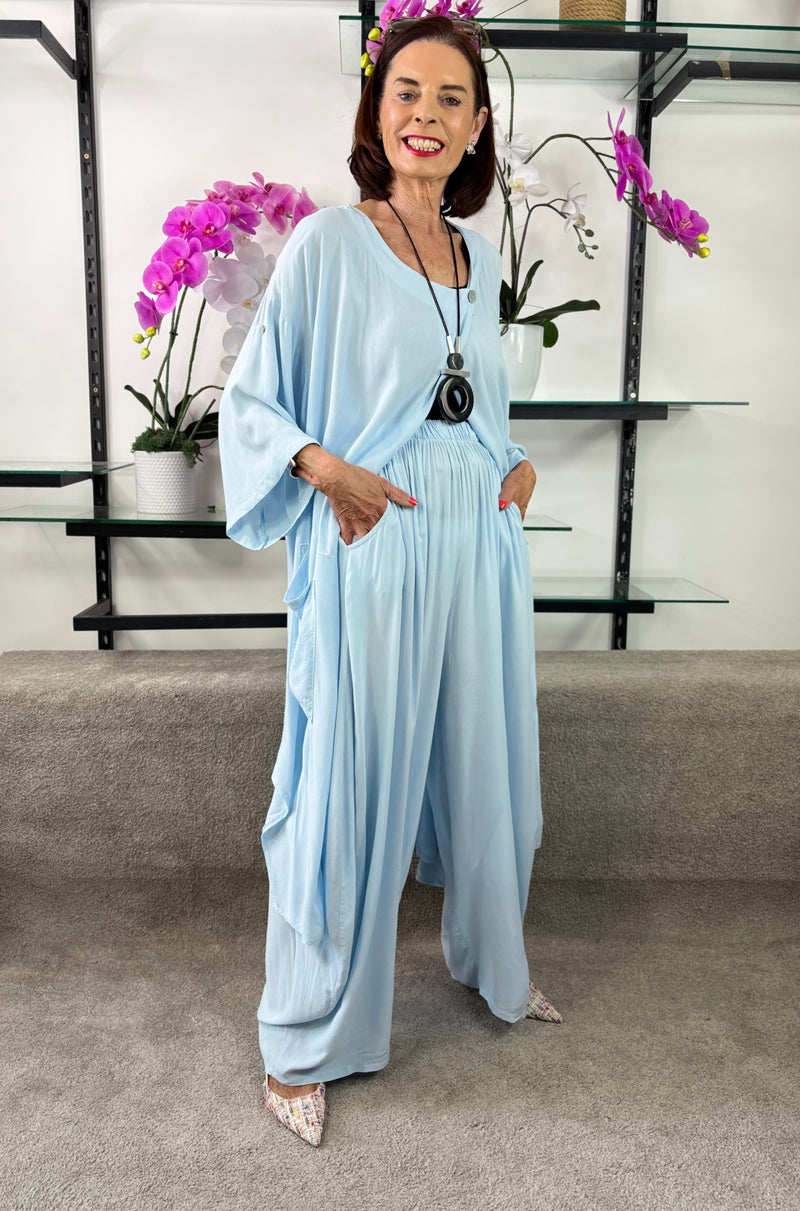 Jude Co-ord Suit in sky blue