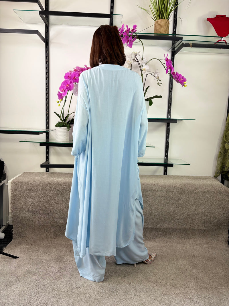 Jude Co-ord Suit in sky blue