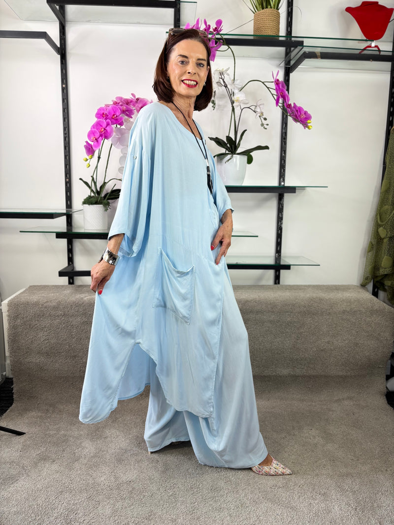 Jude Co-ord Suit in sky blue