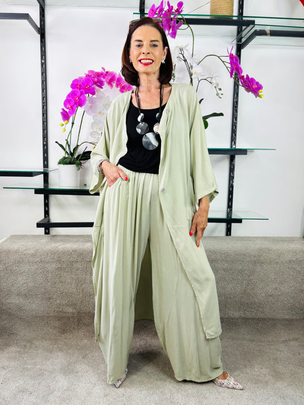 Jude Co-ord suit in Sage