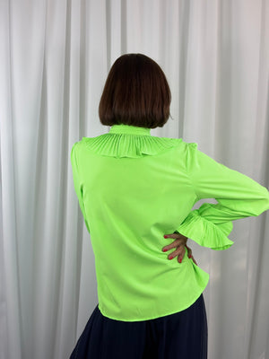 Sylvia shirt in lime - Bond Street Store