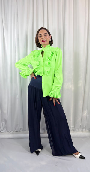 Sylvia shirt in lime - Bond Street Store
