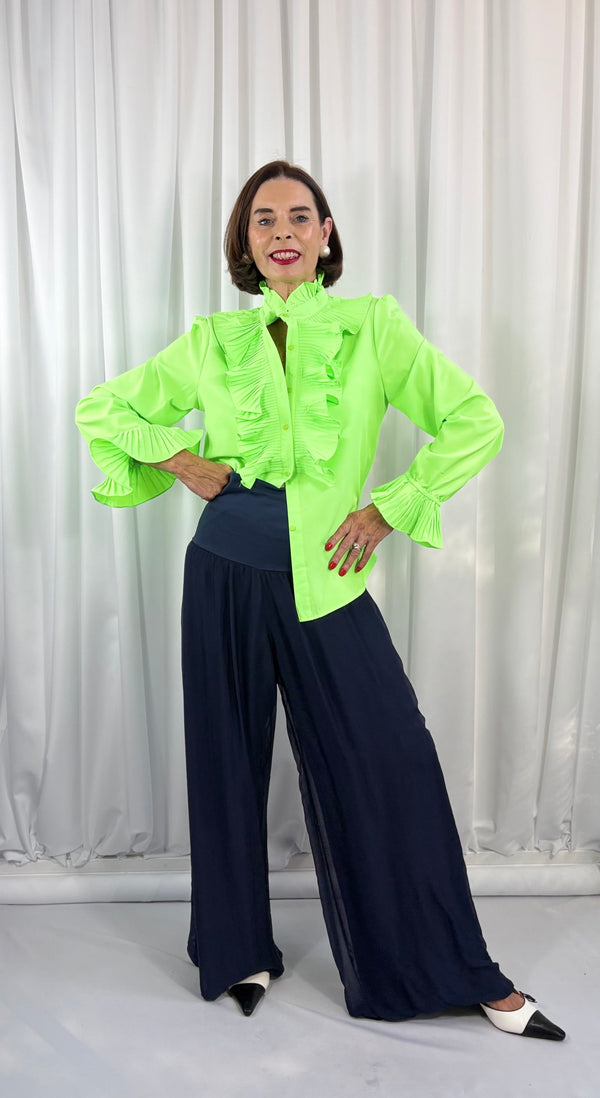 Sylvia shirt in lime - Bond Street Store