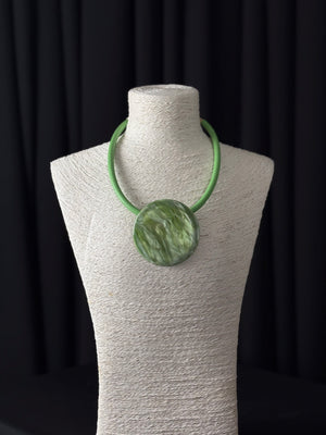 Maybel Necklace in apple green