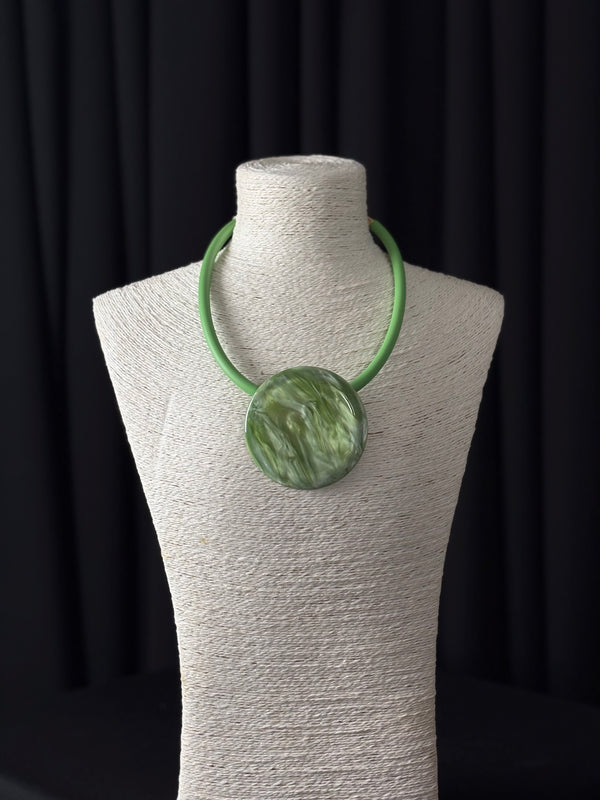 Maybel Necklace in apple green