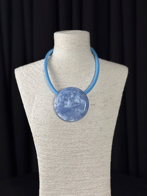 Maybel Necklace in baby blue