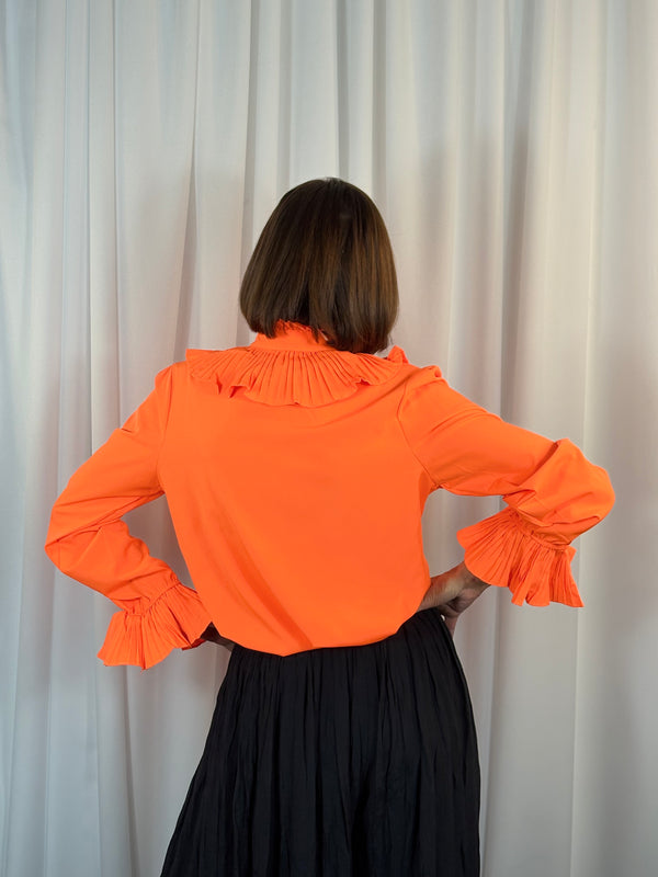 Sylvia shirt in vibrant orange - Bond Street Store