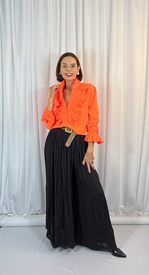 Sylvia shirt in vibrant orange - Bond Street Store