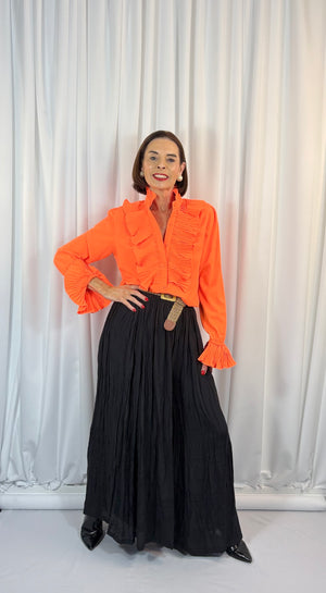 Sylvia shirt in vibrant orange - Bond Street Store
