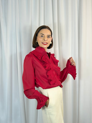 Sylvia shirt in red - Bond Street Store