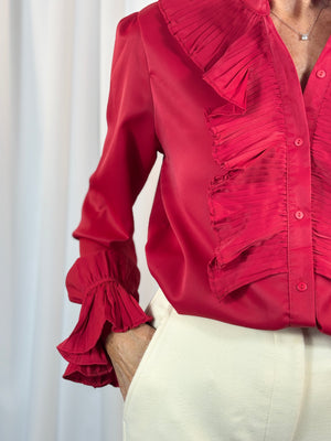 Sylvia shirt in red - Bond Street Store