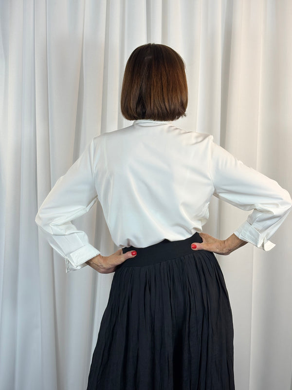 Jamara Ruffle shirt in white - Bond Street Store