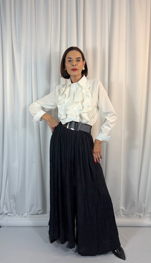 Jamara Ruffle shirt in white - Bond Street Store