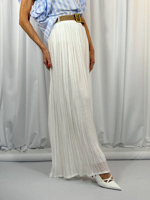 antibes palazzo trouser in white
