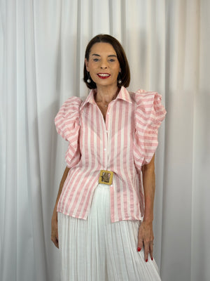 Stephanie shirt in candy pink