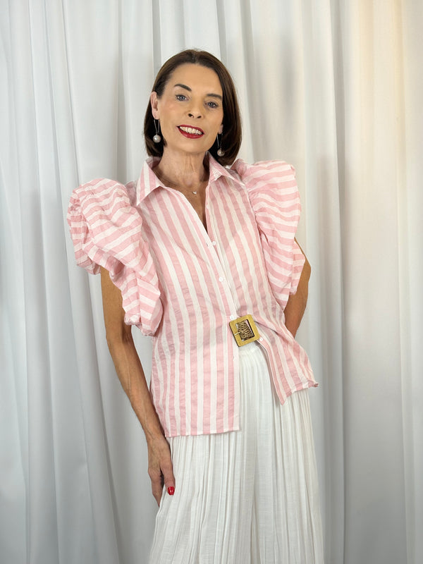 Stephanie shirt in candy pink