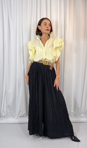 Stephanie shirt in soft lemon