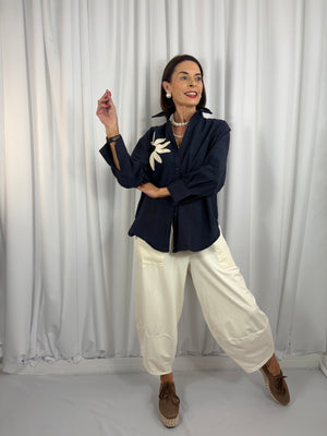 Tulip Shirt in navy - Bond Street Store