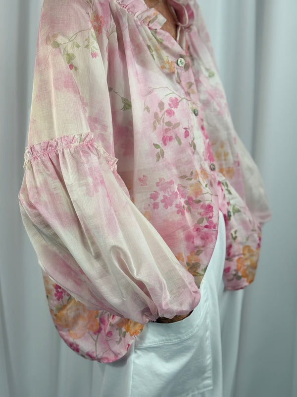 isabella top in pink and multi - Bond Street Store