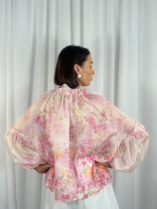 isabella top in pink and multi - Bond Street Store