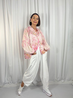 isabella top in pink and multi - Bond Street Store