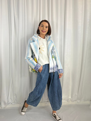 Rimini quirky jacket in lemon shallow