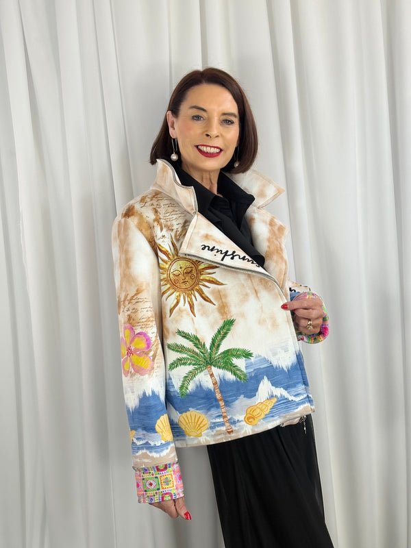 Rimini quirky jacket in sunshine
