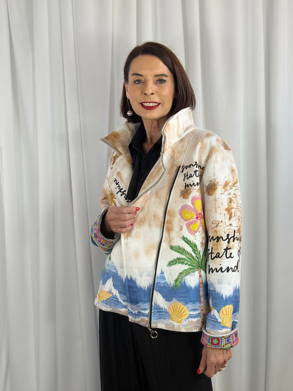 Rimini quirky jacket in sunshine
