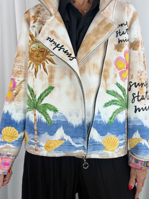 Rimini quirky jacket in sunshine