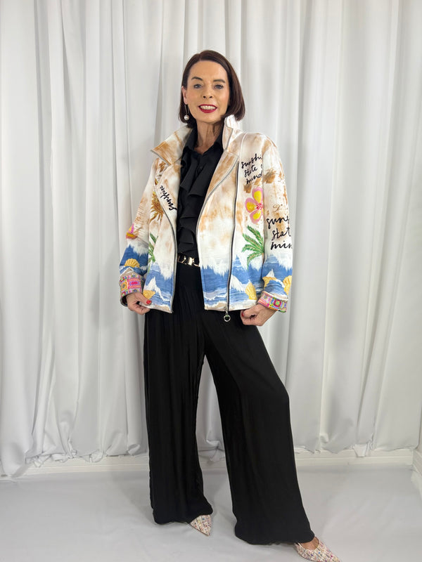 Rimini quirky jacket in sunshine