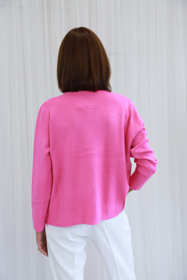 Sarah super soft slouch knit in pink