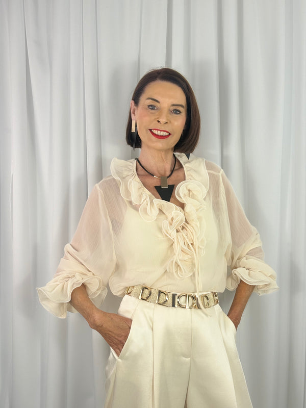 Marteen top in beige