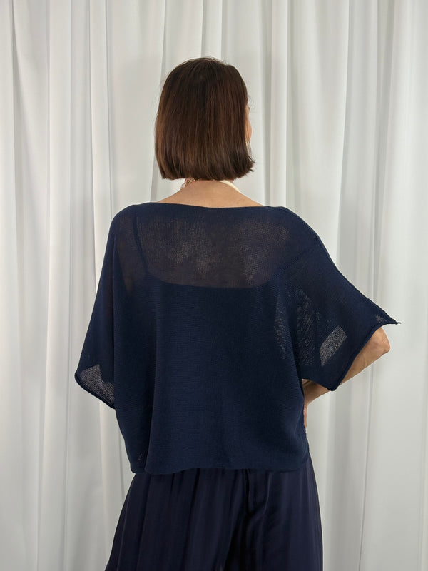 Ruby layer knit in navy