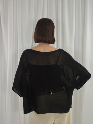 Ruby layer knit in Black