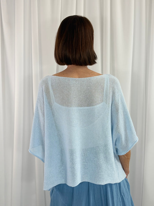 Ruby layer knit in baby blue