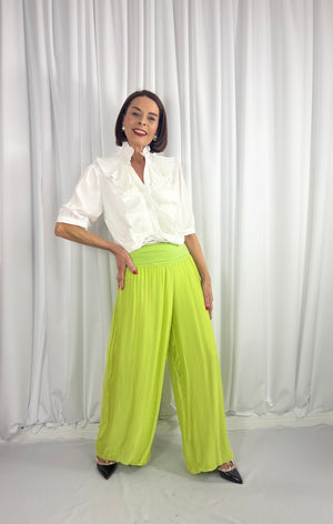 Sylvia short sleeves shirt in white - Bond Street Store