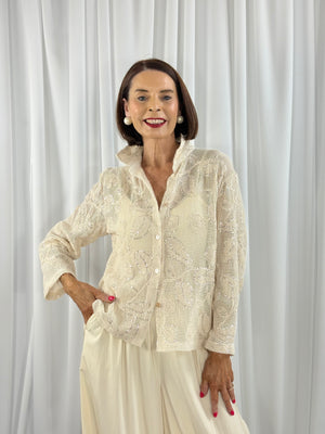 Leon Shirt in beige - Bond Street Store