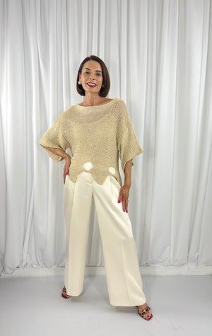 Rafael knitwear in gold - Bond Street Store