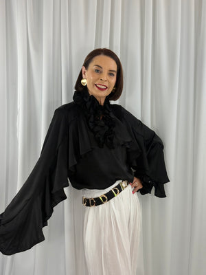 Santorini Top in black