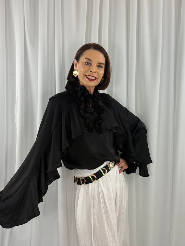 Santorini Top in black