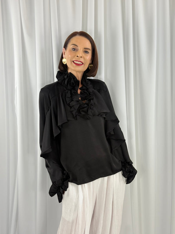 Santorini Top in black