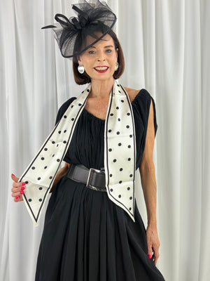 Mila neck scarf in white - Bond Street Store