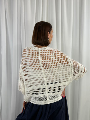Betty Crochet top in white - Bond Street Store