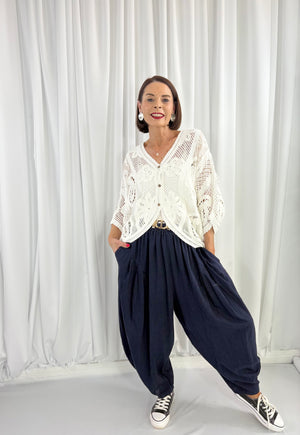 Betty Crochet top in white - Bond Street Store